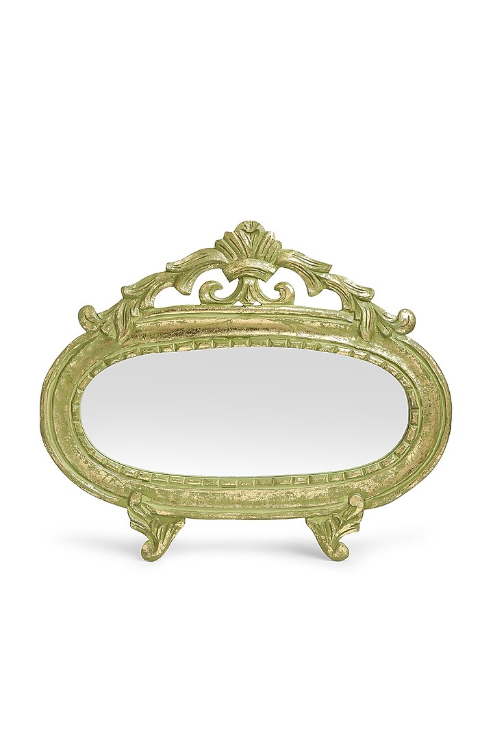 Green & Gold MDF Decorative Wall Mirror by Amoliconcepts at Pernia's Pop Up Shop
