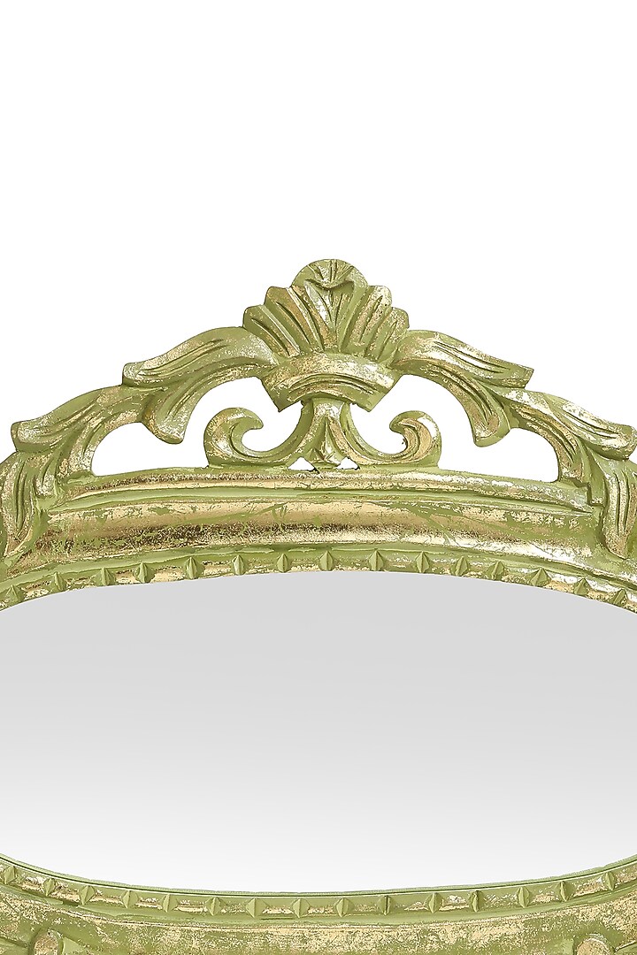 Green & Gold MDF Decorative Wall Mirror by Amoliconcepts at Pernia's Pop Up Shop