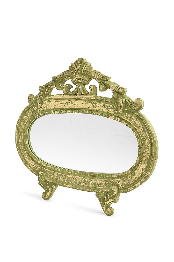 Green & Gold MDF Decorative Wall Mirror by Amoliconcepts at Pernia's Pop Up Shop
