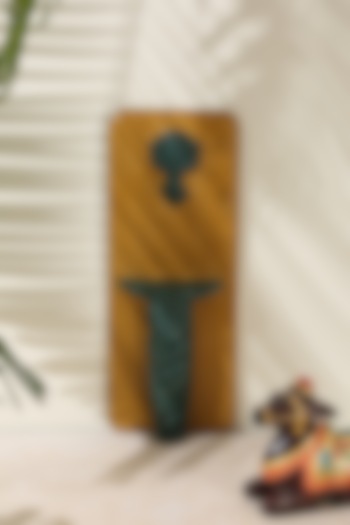 Yellow & Green Mango Wood Wall Decor by Amoliconcepts at Pernia's Pop Up Shop