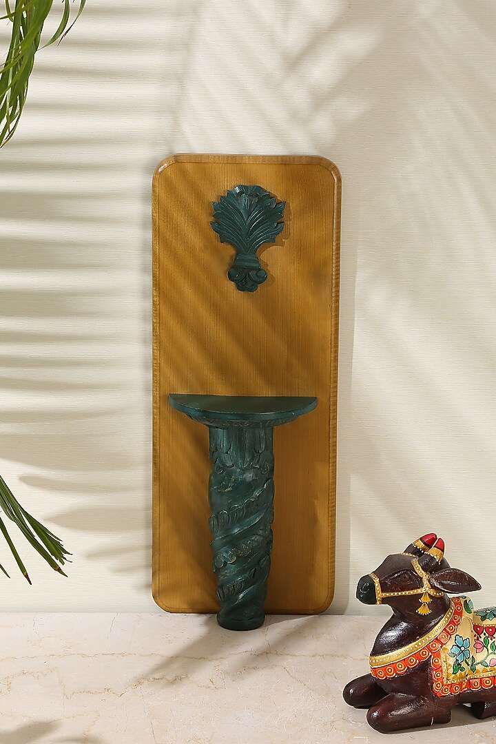 Yellow & Green Mango Wood Wall Decor by Amoliconcepts at Pernia's Pop Up Shop