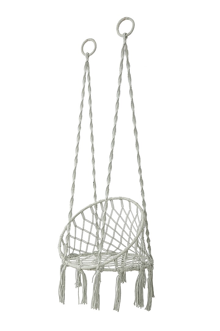 Green Cotton Macrame Hanging by Amoliconcepts at Pernia's Pop Up Shop