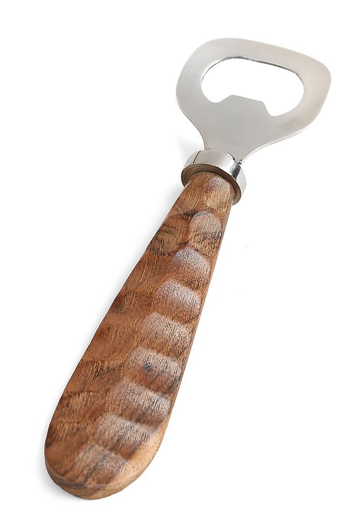 Natural Brown Mango Wood Bar Tool (Set of 3) by Amoliconcepts at Pernia's Pop Up Shop