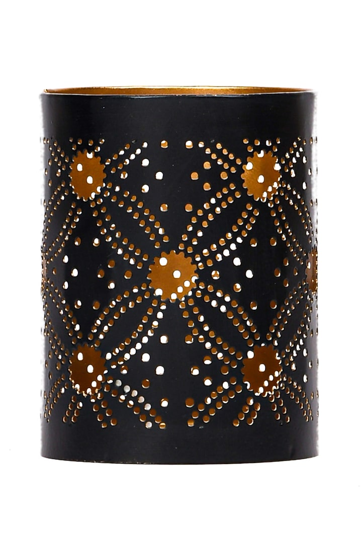Black Iron Painted Lanterns (Set of 3 ) by Amoliconcepts at Pernia's Pop Up Shop