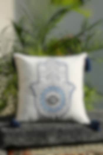 Multi-Colored Cotton Embroidered Cusion Cover by Amoliconcepts at Pernia's Pop Up Shop