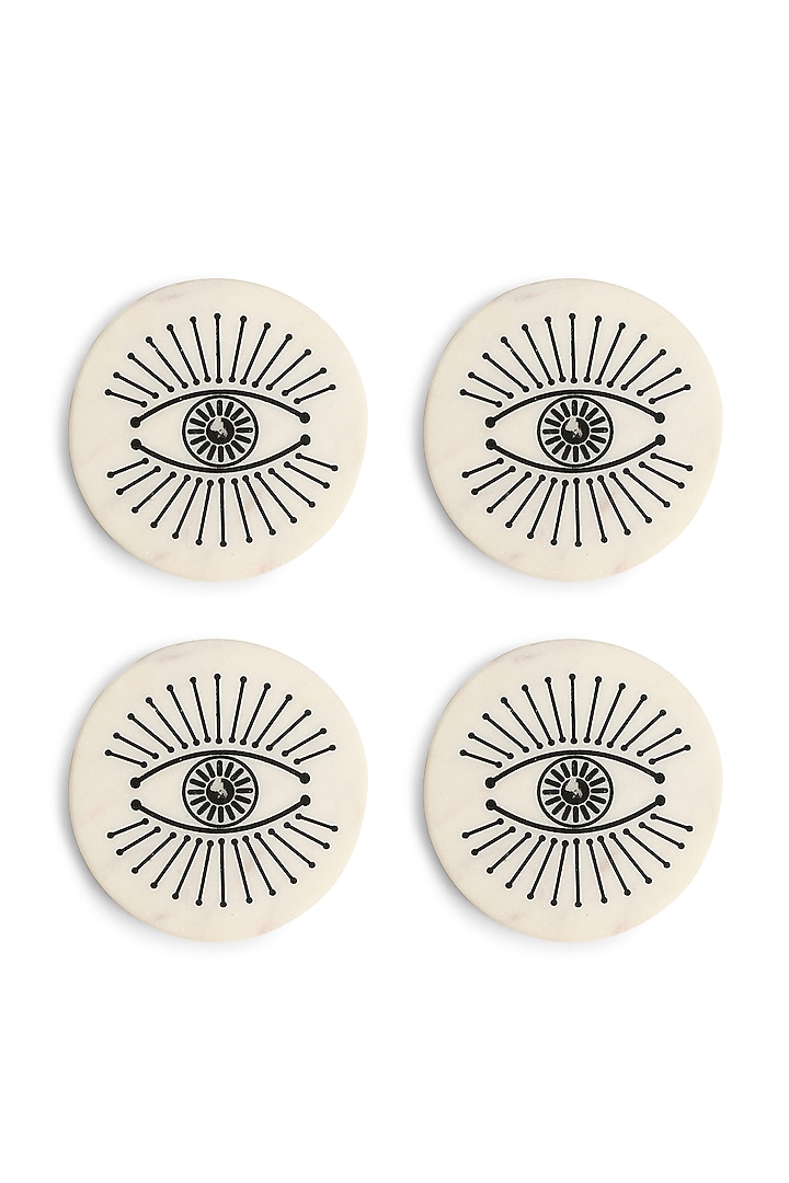 White & Black Marble Coasters Set by Amoliconcepts at Pernia's Pop Up Shop