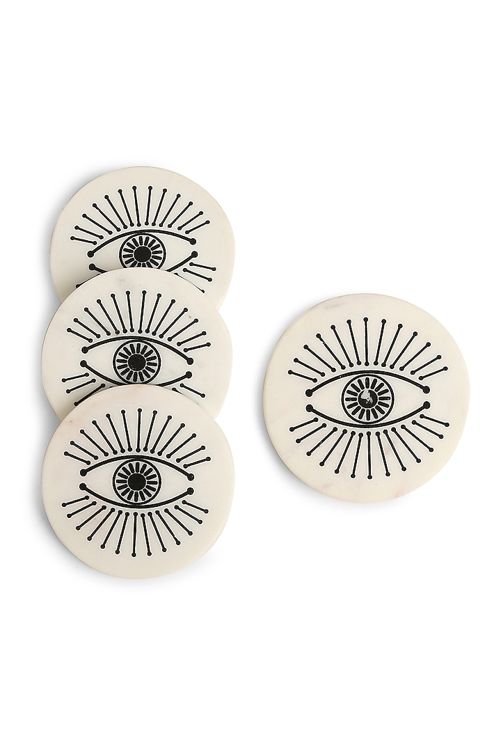 White & Black Marble Coasters Set by Amoliconcepts at Pernia's Pop Up Shop