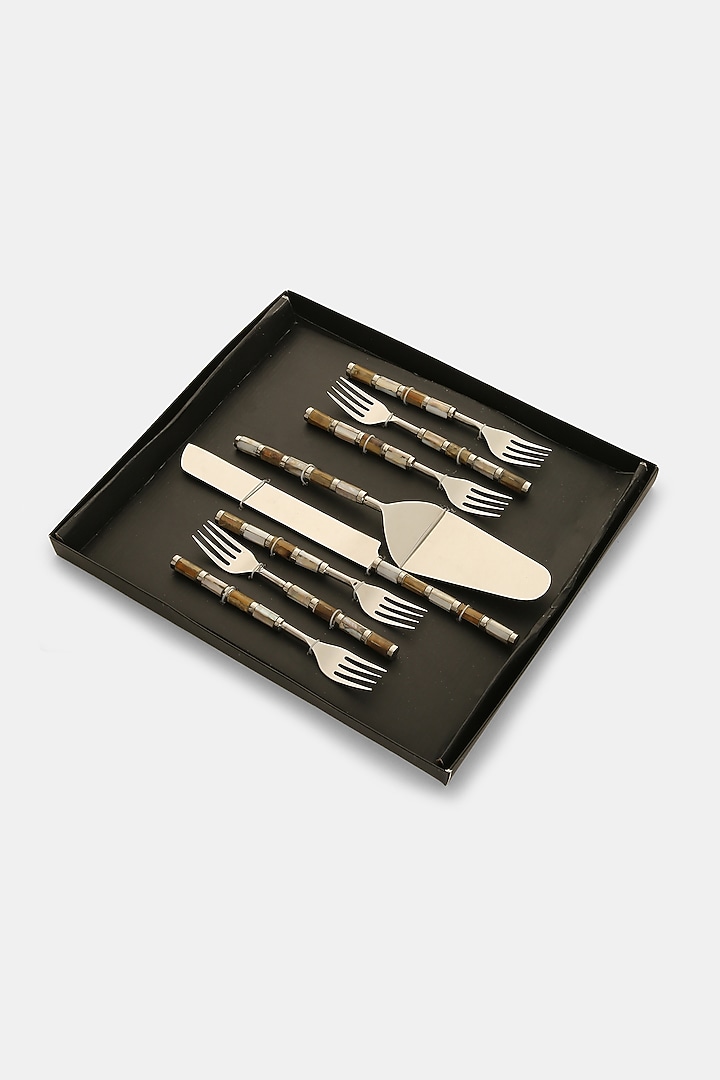 Multi-Colored Stainless Steel Cutlery Set by Amoliconcepts at Pernia's Pop Up Shop
