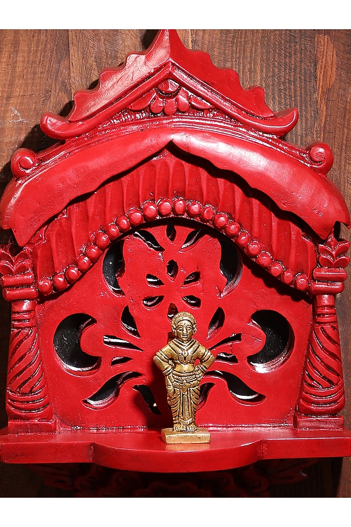 Red Wood Handcrafted Wall Decor by Amoliconcepts at Pernia's Pop Up Shop