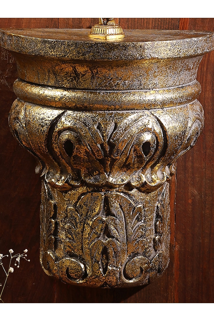 Antique Gold Wood Handcrafted Wall Decor by Amoliconcepts at Pernia's Pop Up Shop