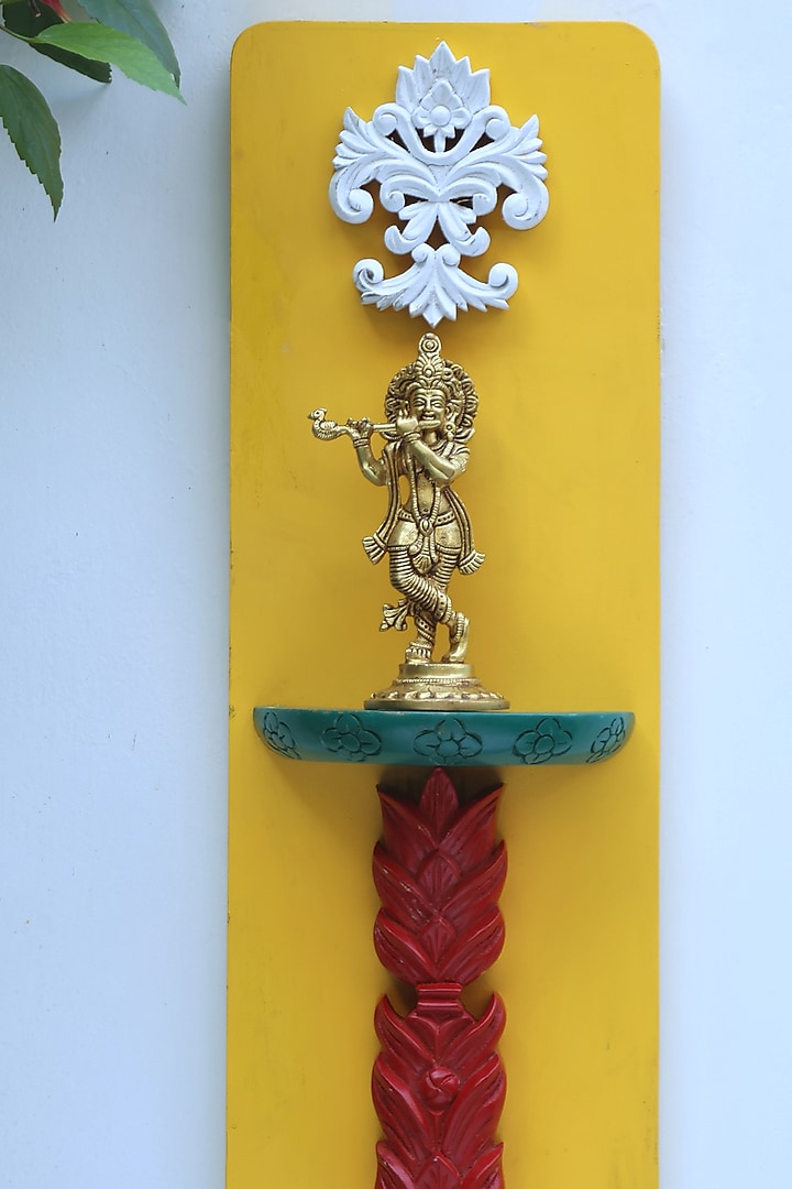 Yellow Wood Handcrafted Wall Decor by Amoliconcepts at Pernia's Pop Up Shop