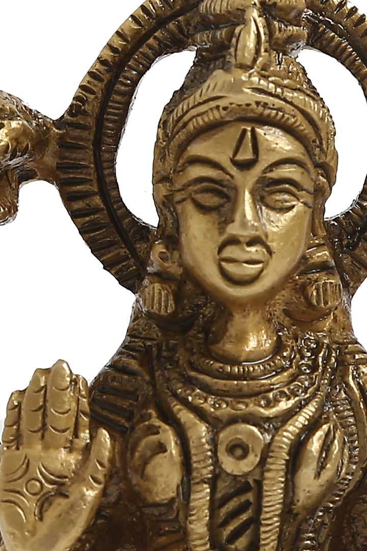 Antique Gold Laxmi & Ganesha Idols (Set of 2) by Amoliconcepts at Pernia's Pop Up Shop