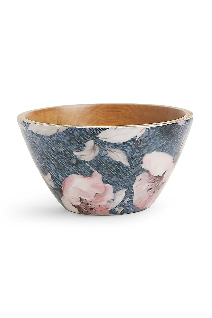 Blue Chip & Dip Platter & Bowl In Flower Design by Amoliconcepts at Pernia's Pop Up Shop