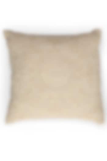 Embellished Square Ivory Cushion Cover by Amoliconcepts at Pernia's Pop Up Shop
