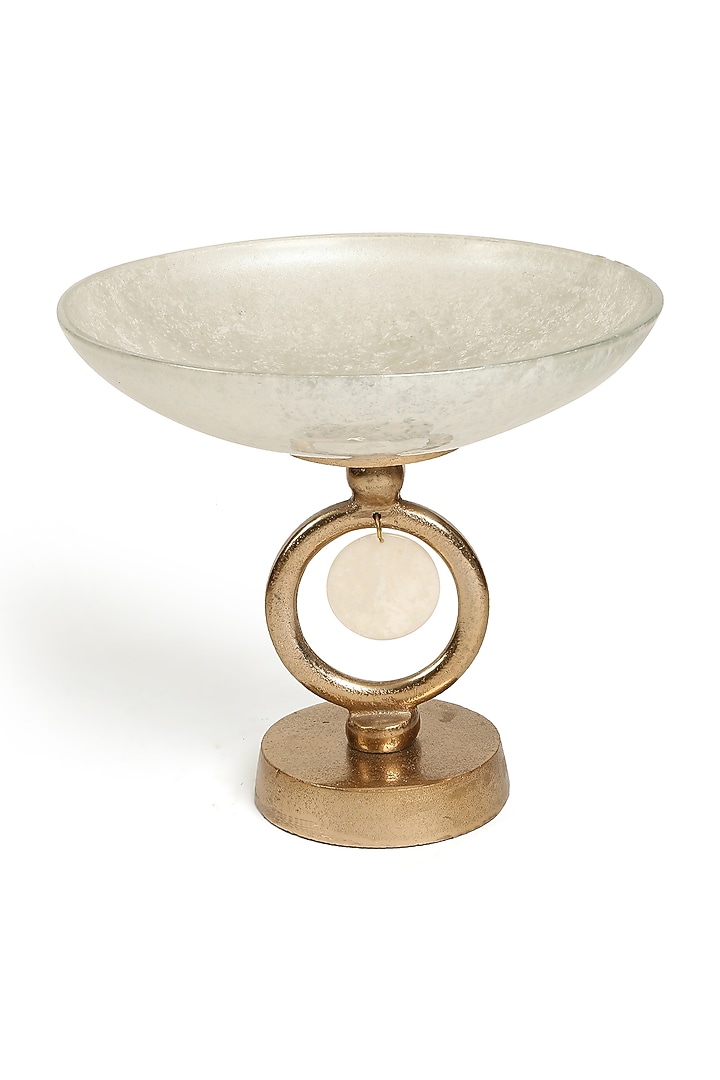 Ivory & Gold Decorative Bowl by Amoliconcepts at Pernia's Pop Up Shop