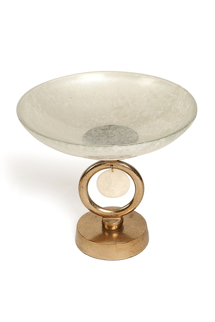 Ivory & Gold Decorative Bowl by Amoliconcepts at Pernia's Pop Up Shop