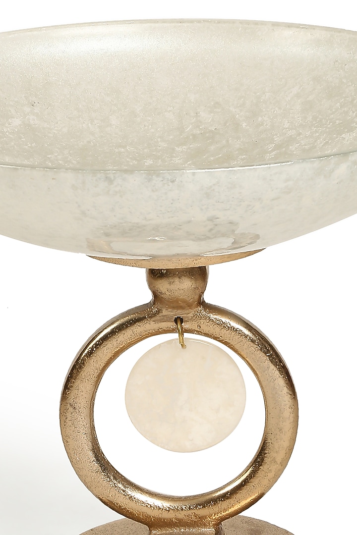 Ivory & Gold Decorative Bowl by Amoliconcepts at Pernia's Pop Up Shop
