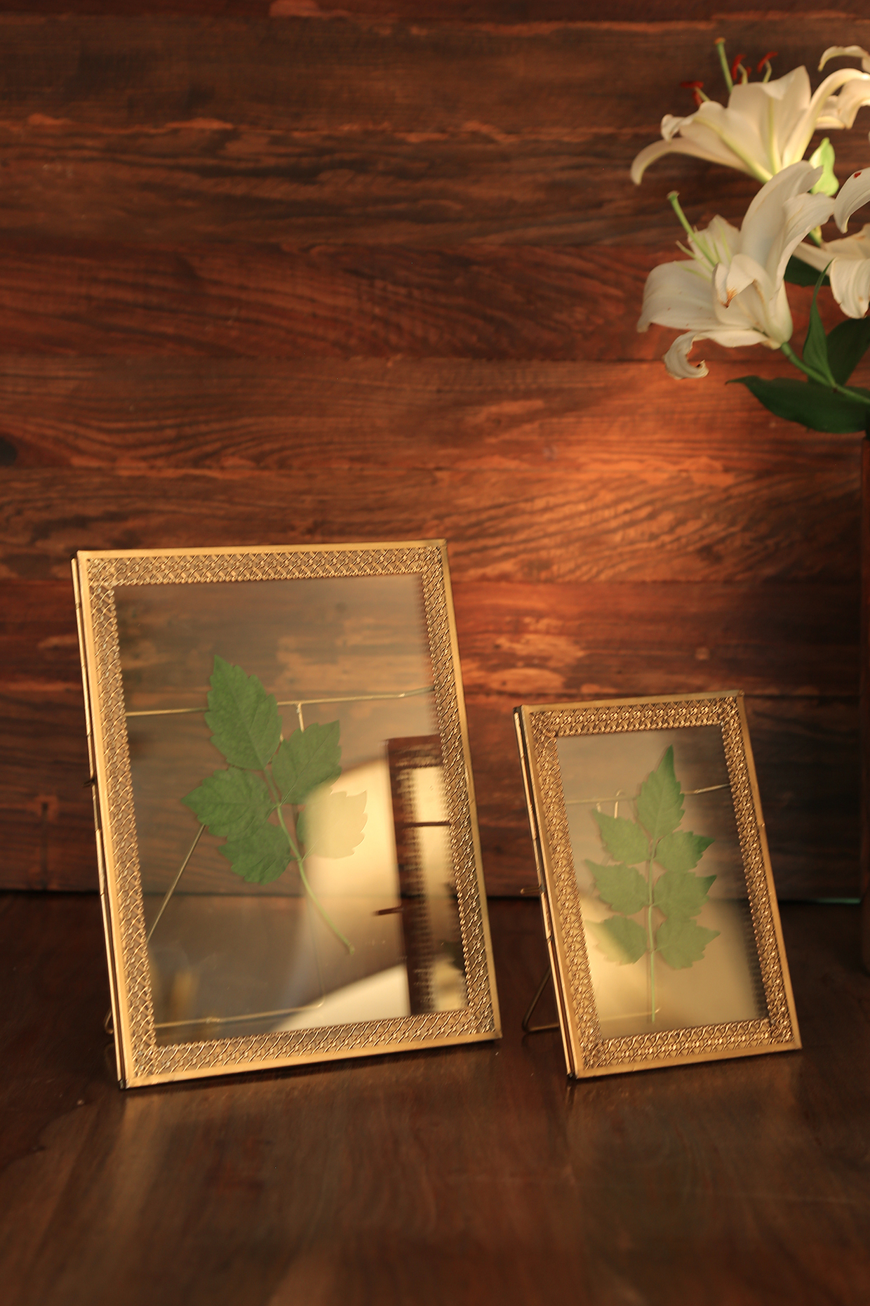 Antique Gold Photo Frame (Set of 2) by Amoliconcepts