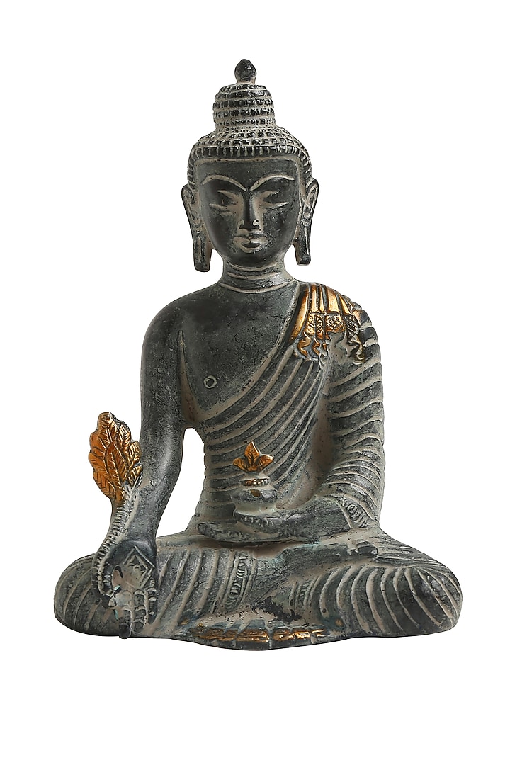 Antique Blue Stone Finish Buddha by Amoliconcepts at Pernia's Pop Up Shop