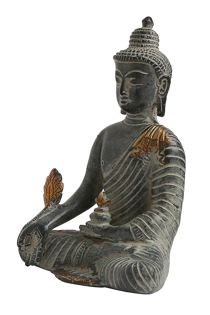 Antique Blue Stone Finish Buddha by Amoliconcepts at Pernia's Pop Up Shop