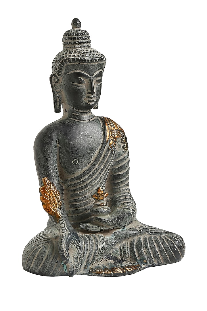 Antique Blue Stone Finish Buddha by Amoliconcepts at Pernia's Pop Up Shop