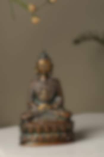 Buddha Statue In Antique Brown Finish by Amoliconcepts at Pernia's Pop Up Shop