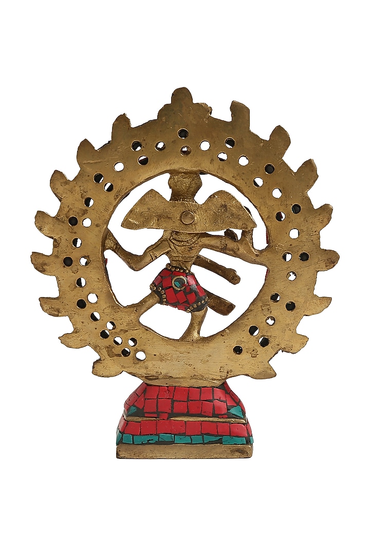 Antique Gold Brass Natraj by Amoliconcepts at Pernia's Pop Up Shop