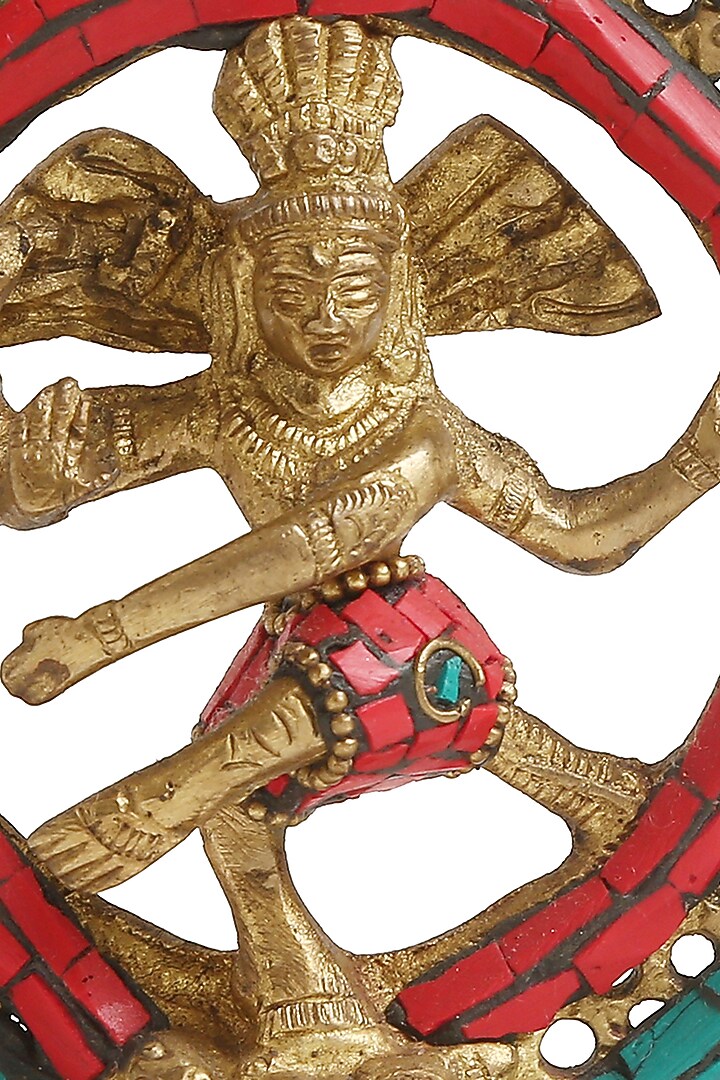 Antique Gold Brass Natraj by Amoliconcepts at Pernia's Pop Up Shop