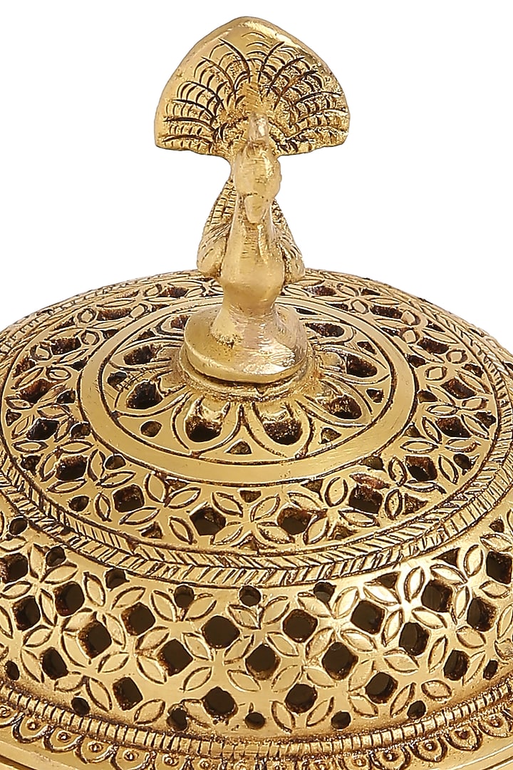 Peacock Brass Incense Burner With Tortoise Base by Amoliconcepts at Pernia's Pop Up Shop