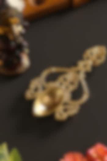 Antique Gold Brass Havan Spoon by Amoliconcepts at Pernia's Pop Up Shop