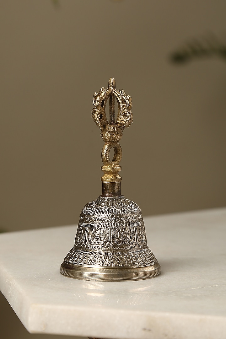 Dorjee Design Hand Bell In Brass by Amoliconcepts at Pernia's Pop Up Shop