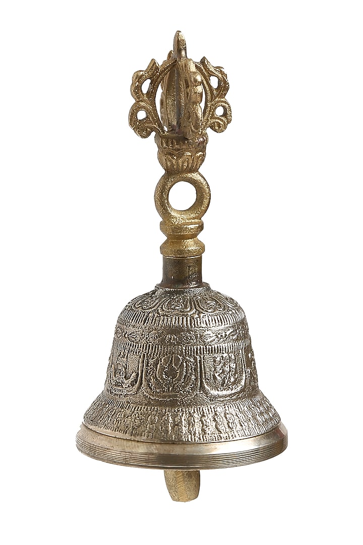 Dorjee Design Hand Bell In Brass by Amoliconcepts at Pernia's Pop Up Shop