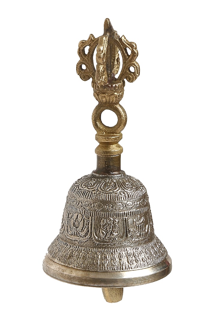 Dorjee Design Hand Bell In Brass by Amoliconcepts at Pernia's Pop Up Shop