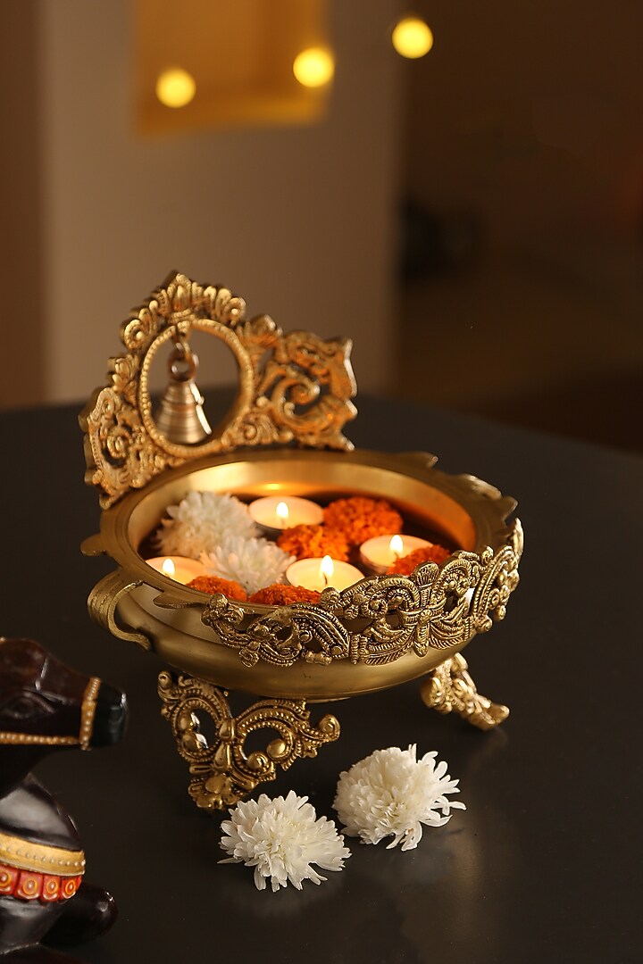 Bell Design Urli In Brass by Amoliconcepts at Pernia's Pop Up Shop