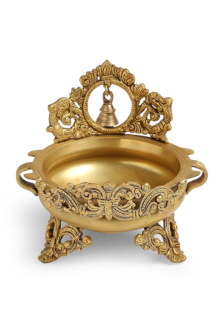 Bell Design Urli In Brass by Amoliconcepts at Pernia's Pop Up Shop