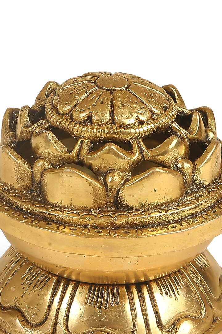 Antique Gold Brass Handcrafted Incense Burner by Amoliconcepts at Pernia's Pop Up Shop