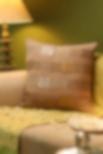 Grey Cotton Embroidered Cushion Cover by Amoliconcepts at Pernia's Pop Up Shop