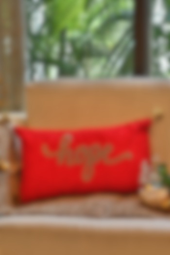 Hope Beaded Cushion Cover With Tassels by Amoliconcepts at Pernia's Pop Up Shop