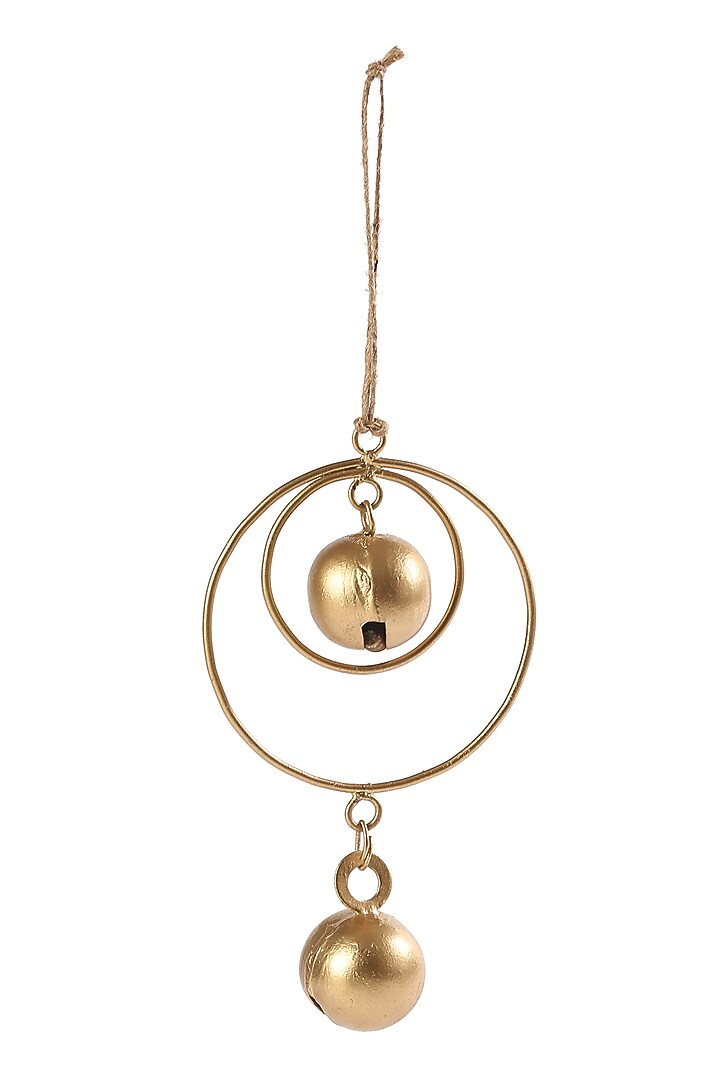 Off-White & Gold Christmas Ornaments (Set of 2) by Amoliconcepts at Pernia's Pop Up Shop