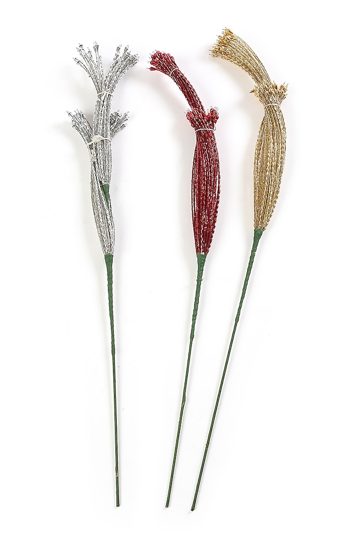 Multi-Coloured Beaded Tree (Set of 3) by Amoliconcepts at Pernia's Pop Up Shop