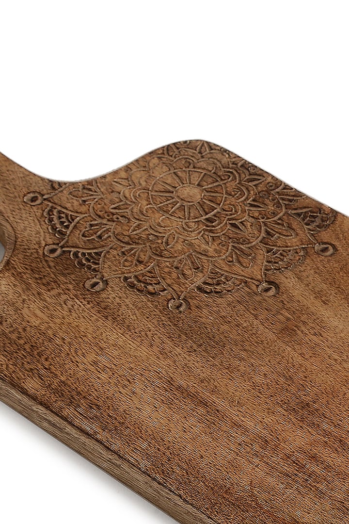 Natural Mango Wood Floral Cheese Board by Amoliconcepts at Pernia's Pop Up Shop