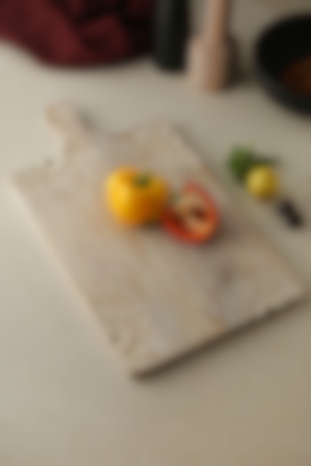 Natural Mango Wood White Finish Cheese Board by Amoliconcepts at Pernia's Pop Up Shop