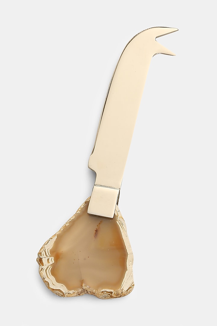 Natural White Agate & Marble Cheese Board With Knife by Amoliconcepts at Pernia's Pop Up Shop