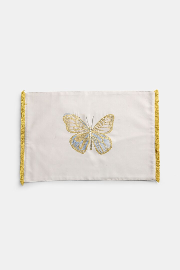 Multi-Colored Cotton Embroidered Table Mat by Amoliconcepts at Pernia's Pop Up Shop