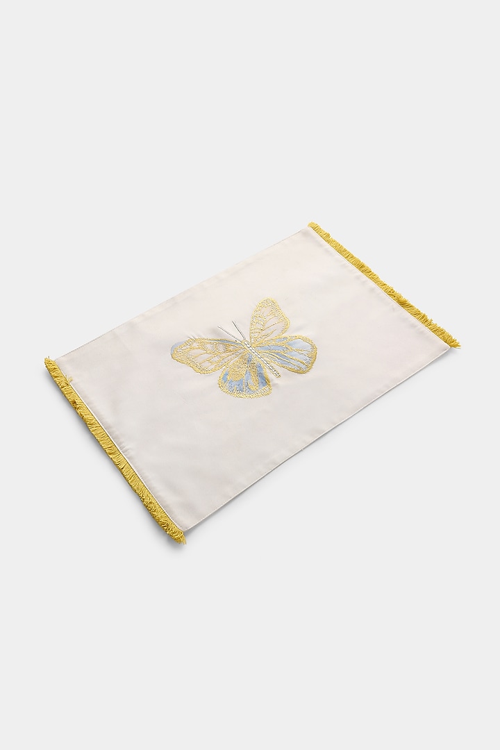 Multi-Colored Cotton Embroidered Table Mat by Amoliconcepts at Pernia's Pop Up Shop