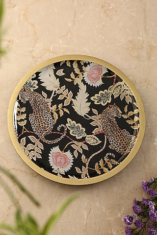 Multi-Colored Mango Wood Snack Serving Platter by Amoliconcepts