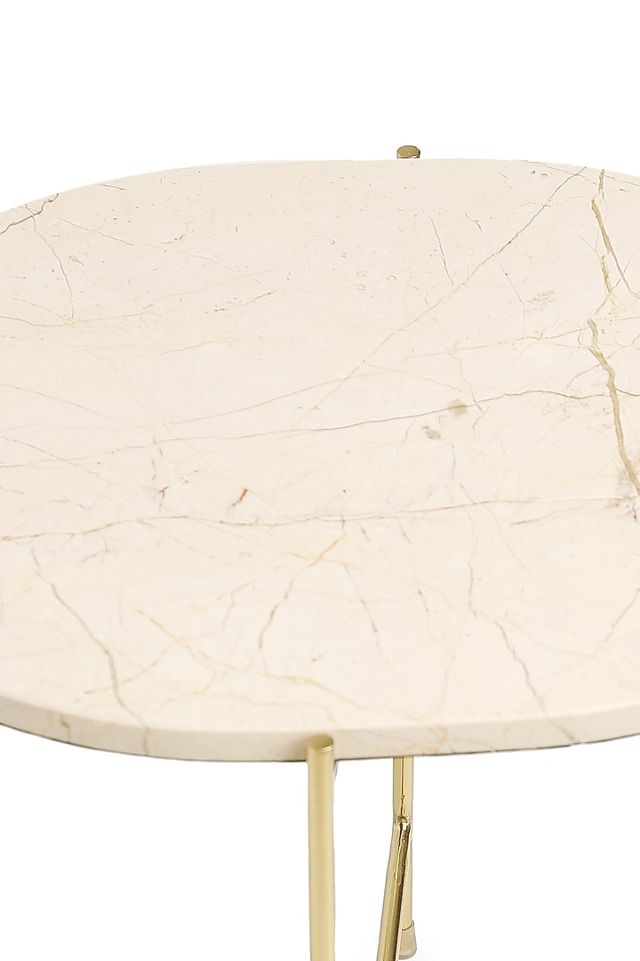 Cherry & Beige Handcrafted Coffee Table (Set of 2) by Amoliconcepts at Pernia's Pop Up Shop