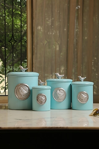 Canisterkitchen Canisterset of 4tin Canisterstorage -  in 2023