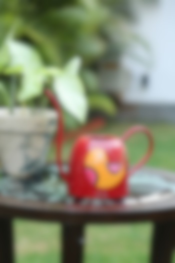 Red Iron Watering Can by Amoliconcepts