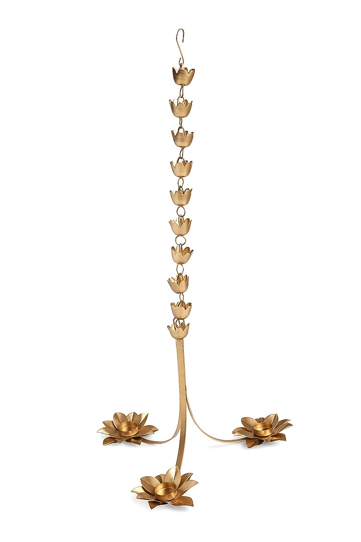 Matte Gold Iron Tealight Holder by Amoliconcepts at Pernia's Pop Up Shop